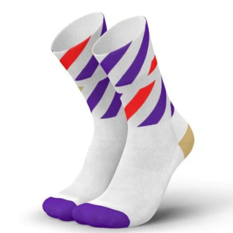 Incylence | Platforms | Running Socks | White / Purple Incylence