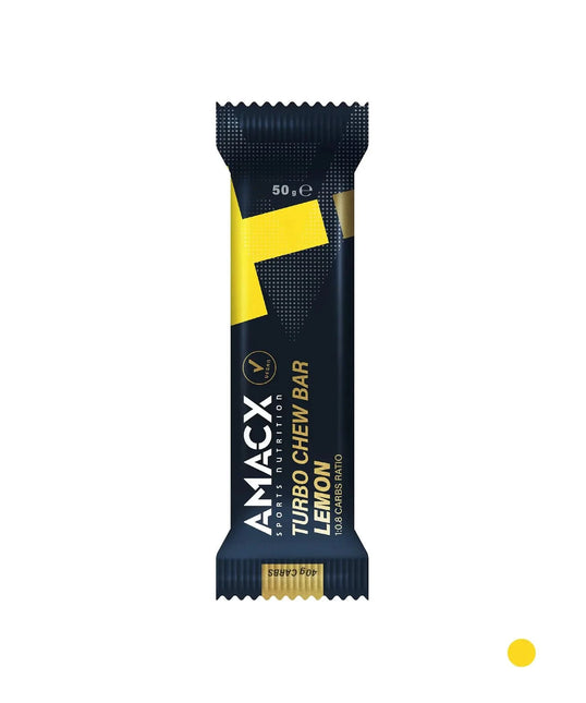 Amacx | Turbo Chew Bar | Lemon | 12 Pack Amacx Sports Nutrition