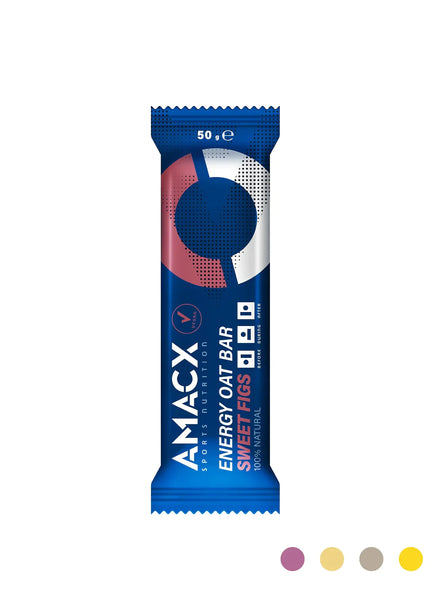 Amacx | Energy Oat Bar | Sweet Figs | 12 Pack Amacx Sports Nutrition