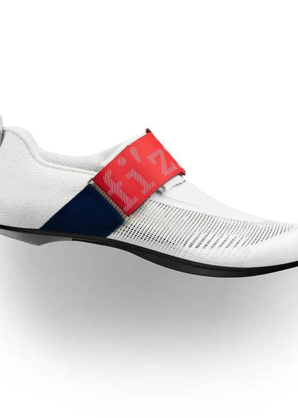 Fizik | Transiro Hydra Aeroweave | Carbon | Triathlonschoen | White / Red-Blue Fizik