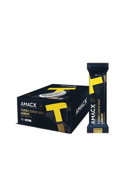 Amacx | Turbo Chew Bar | Lemon | 12 Pack Amacx Sports Nutrition