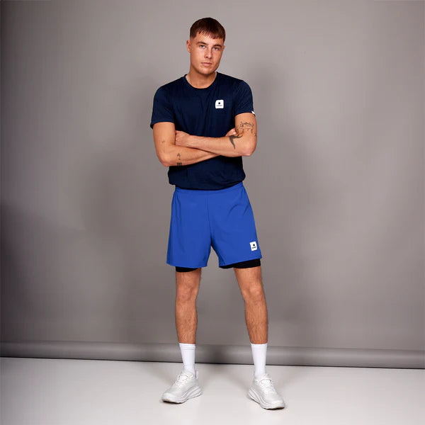 Saysky | Pace 2-in-1 Shorts | Heren | Blue SAYSKY