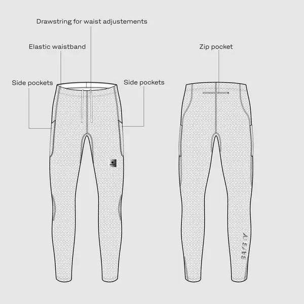 Saysky | Combat+ Long Tight | Heren | Black SAYSKY