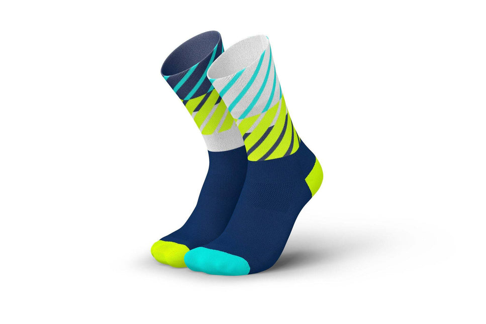 Incylence | Diagonals | Running Socks | Navy Canary Incylence