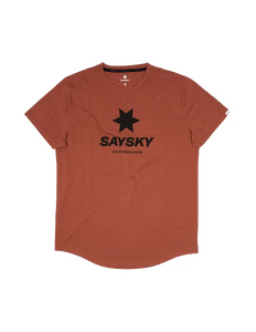 Saysky | Logo Combat T-Shirt | Heren | Red SAYSKY