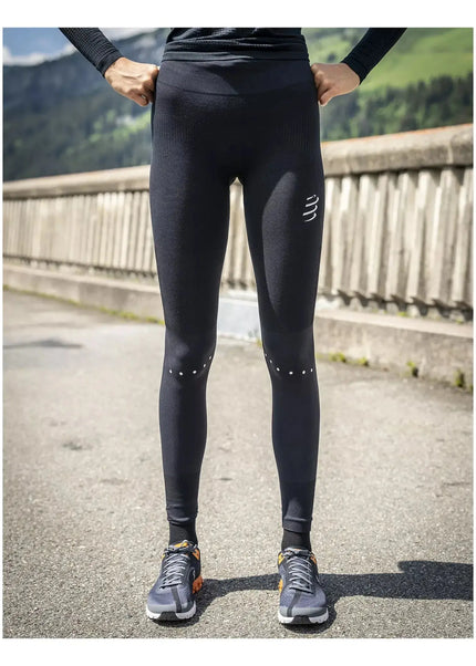 Compressport | Winter Running Legging | Dames | Black Compressport