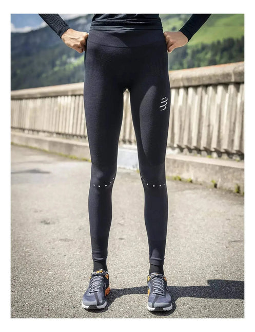 Compressport | Winter Running Legging | Dames | Black Compressport