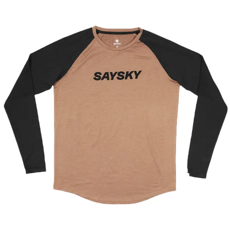 Saysky | Logo Pace Long Sleeve | Heren | Brown SAYSKY