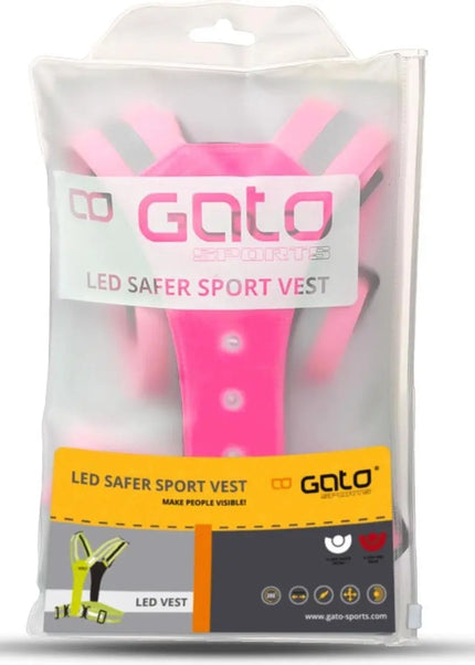 Gato | USB Led Sport Vest | Hot Pink Gato