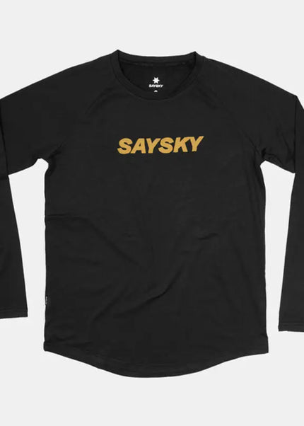 Saysky | Logo Pace Long Sleeve | Heren | Black SAYSKY