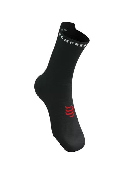 Compressport | Pro Racing Socks V4 | Run High | Black / White Compressport