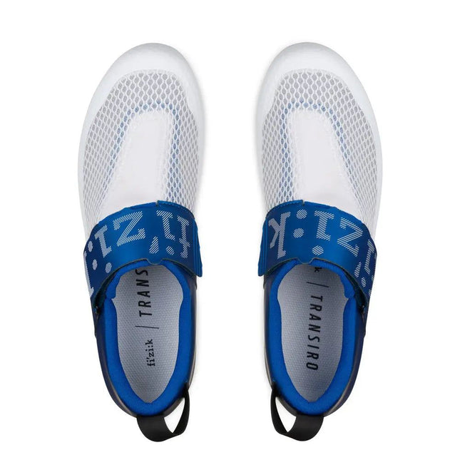 Fizik | Transiro Hydra | Triathlonschoen | White / Metallic Blue Fizik